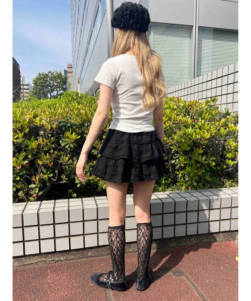 PHILLY(フィリー)の「ドットコンパクトT(Tシャツ/カットソー・レディース・ブラック/ホワイト・FREE)」の7枚目の写真