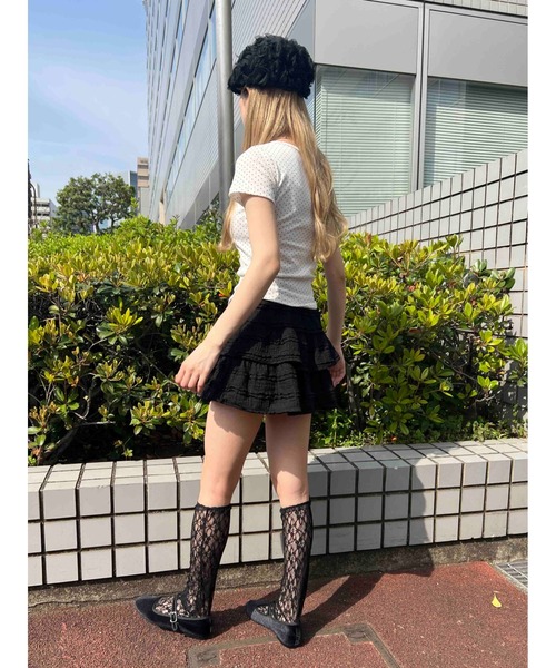 PHILLY(フィリー)の「ドットコンパクトT(Tシャツ/カットソー・レディース・ブラック/ホワイト・FREE)」の8枚目の写真