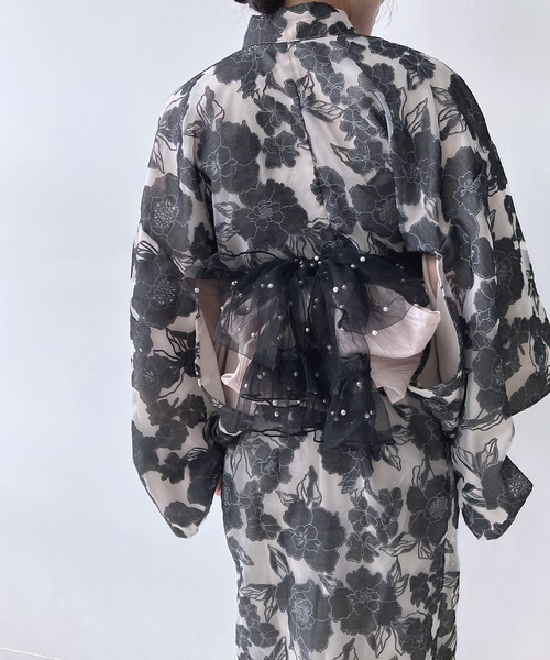 AS KNOW AS plus(アズノゥアズプラス)の「アソートフリルミニ兵児帯(和装小物・レディース・ホワイト系その他/ブラック系その他/ホワイト系・FREE)」の21枚目の写真