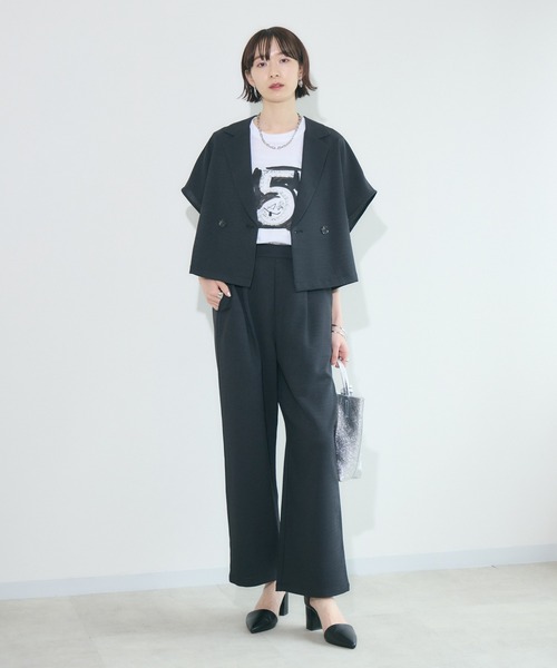 Paradise Picnic（パラダイスピクニック）の「cloche  コンパクトジャケット（テーラードジャケット・レディース・テラコッタ/ブラック/ベージュ・FREE）」の16枚目の写真