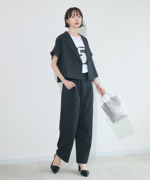 Paradise Picnic（パラダイスピクニック）の「cloche  コンパクトジャケット（テーラードジャケット・レディース・テラコッタ/ブラック/ベージュ・FREE）」の15枚目の写真