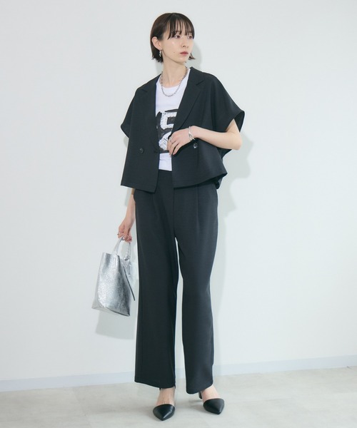 Paradise Picnic（パラダイスピクニック）の「cloche  コンパクトジャケット（テーラードジャケット・レディース・テラコッタ/ブラック/ベージュ・FREE）」の13枚目の写真