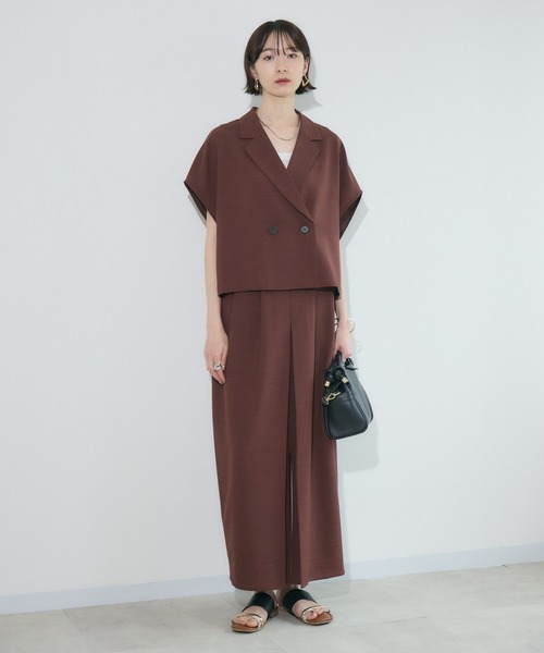 Paradise Picnic（パラダイスピクニック）の「cloche  コンパクトジャケット（テーラードジャケット・レディース・テラコッタ/ブラック/ベージュ・FREE）」の8枚目の写真