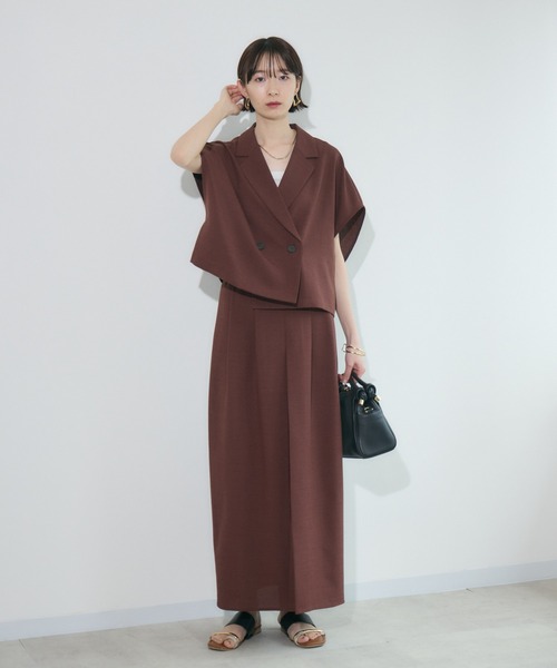 Paradise Picnic（パラダイスピクニック）の「cloche  コンパクトジャケット（テーラードジャケット・レディース・テラコッタ/ブラック/ベージュ・FREE）」の7枚目の写真