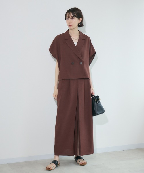 Paradise Picnic（パラダイスピクニック）の「cloche  コンパクトジャケット（テーラードジャケット・レディース・テラコッタ/ブラック/ベージュ・FREE）」の6枚目の写真