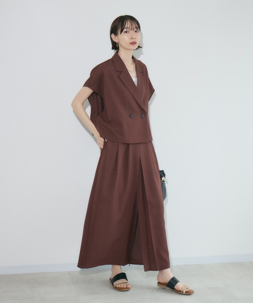 Paradise Picnic（パラダイスピクニック）の「cloche  コンパクトジャケット（テーラードジャケット・レディース・テラコッタ/ブラック/ベージュ・FREE）」の5枚目の写真