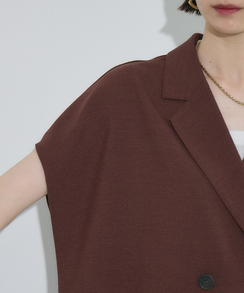 Paradise Picnic（パラダイスピクニック）の「cloche  コンパクトジャケット（テーラードジャケット・レディース・テラコッタ/ブラック/ベージュ・FREE）」の20枚目の写真