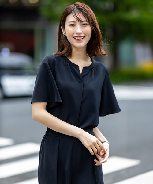 ANY SIS(エニィスィス)の「サラキレイ スキッパー ブラウス(シャツ/ブラウス・レディース・スカイブルー系/アイボリー系/ネイビー系・2)」の3枚目の写真