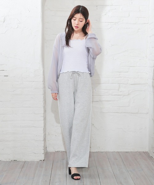 Honeys（ハニーズ）の「カップ付キャミソール（キャミソール・レディース・ブラック/ピンク/ホワイト/レッド・L/M/S）」の6枚目の写真