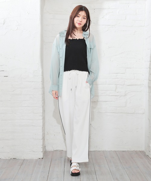 Honeys（ハニーズ）の「カップ付キャミソール（キャミソール・レディース・ブラック/ピンク/ホワイト/レッド・L/M/S）」の8枚目の写真