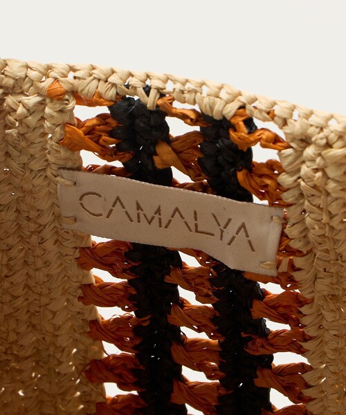 green label relaxing（グリーンレーベルリラクシング）の「＜CAMALYA＞ストライプ トートバッグ（かごバッグ・レディース・ベージュ/ナチュラル・FREE）」の12枚目の写真