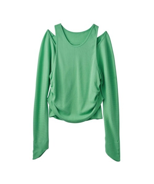 Knuth Marf（クヌースマーフ）の「many ways cut and sew（Tシャツ/カットソー・レディース・グリーン・FREE）」の6枚目の写真