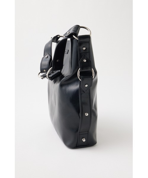 MOUSSY(マウジー)の「【EC・一部店舗限定】STUDS HANDLE ショルダーバッグ(ショルダーバッグ・レディース・ブラック・FREE)」の4枚目の写真