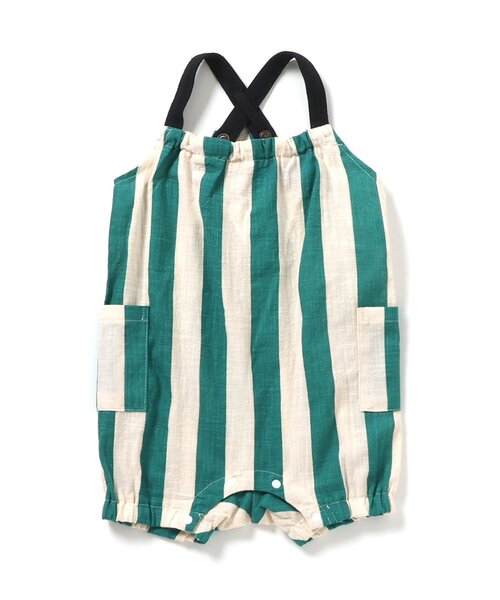 BREEZE(ブリーズ)の「【Bpop】ビックポケットサロペット(その他ベビーウェア・キッズ・グリーン/ベージュ・70/80)」の9枚目の写真