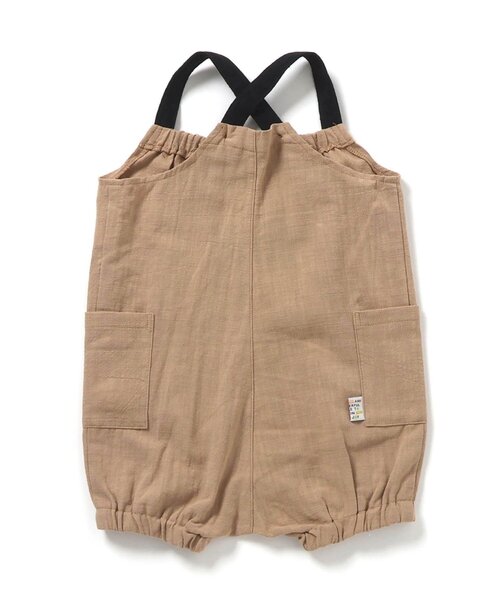 BREEZE(ブリーズ)の「【Bpop】ビックポケットサロペット(その他ベビーウェア・キッズ・グリーン/ベージュ・70/80)」の8枚目の写真