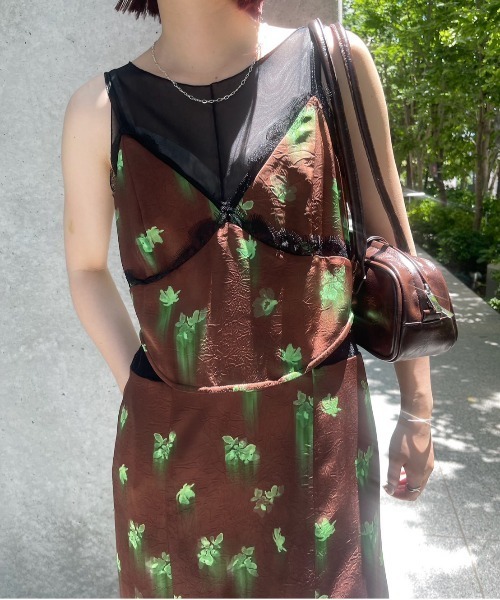 CLARA SATIN CAMI DRESS アメリヴィンテージ CLARA SATIN CAMI DRESS（ワンピース）｜Ameri（アメリ）の