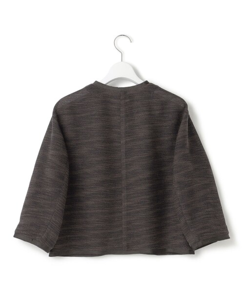 23区(ニジュウサンク)の「サマーツイード 7分袖 ジャケット(ノーカラージャケット・レディース・ダークブラウン系3/ベージュ系3/ブラック系・38/40)」の18枚目の写真