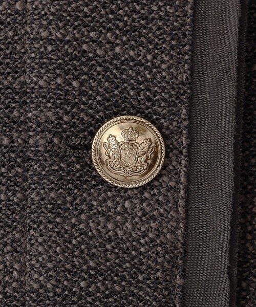 23区(ニジュウサンク)の「サマーツイード 7分袖 ジャケット(ノーカラージャケット・レディース・ダークブラウン系3/ベージュ系3/ブラック系・38/40)」の20枚目の写真