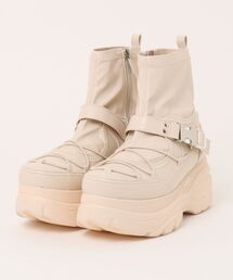 「YOSUKE/ヨースケ」厚底ベルティッドショートブーツ