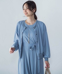【WEB限定】ひやさらシワレスライトカーディガン≪洗濯機で洗える≫