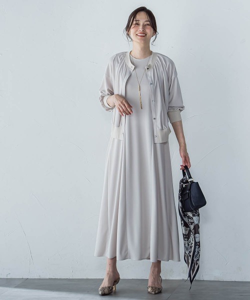 LAUTREAMONT（ロートレアモン）の「【WEB限定】ひやさらシワレスライトカーディガン≪洗濯機で洗える≫（カーディガン/ボレロ・レディース・ブラック/ブルー/ネイビー/ベージュ・9号）」の22枚目の写真