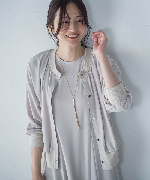 LAUTREAMONT（ロートレアモン）の「【WEB限定】ひやさらシワレスライトカーディガン≪洗濯機で洗える≫（カーディガン/ボレロ・レディース・ブラック/ブルー/ネイビー/ベージュ・9号）」の12枚目の写真