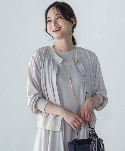 LAUTREAMONT（ロートレアモン）の「【WEB限定】ひやさらシワレスライトカーディガン≪洗濯機で洗える≫（カーディガン/ボレロ・レディース・ブラック/ブルー/ネイビー/ベージュ・9号）」の18枚目の写真