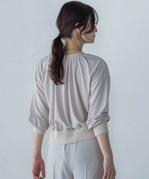 LAUTREAMONT（ロートレアモン）の「【WEB限定】ひやさらシワレスライトカーディガン≪洗濯機で洗える≫（カーディガン/ボレロ・レディース・ブラック/ブルー/ネイビー/ベージュ・9号）」の19枚目の写真