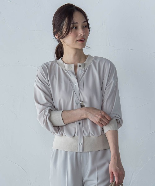 LAUTREAMONT（ロートレアモン）の「【WEB限定】ひやさらシワレスライトカーディガン≪洗濯機で洗える≫（カーディガン/ボレロ・レディース・ブラック/ブルー/ネイビー/ベージュ・9号）」の21枚目の写真