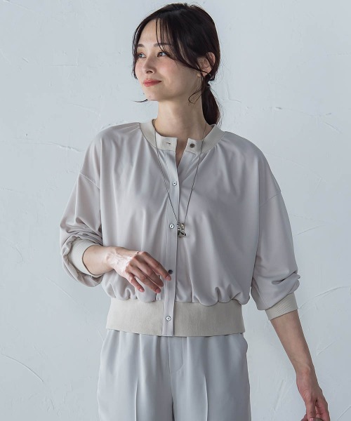 LAUTREAMONT（ロートレアモン）の「【WEB限定】ひやさらシワレスライトカーディガン≪洗濯機で洗える≫（カーディガン/ボレロ・レディース・ブラック/ブルー/ネイビー/ベージュ・9号）」の16枚目の写真