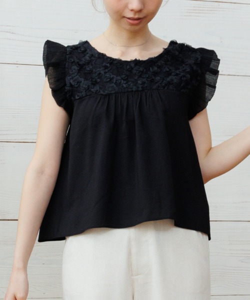 ブラウス シャツ レーシーブロッサムトップ レディース セール】レーシーブロッサムトップ（シャツ/ブラウス）｜flower