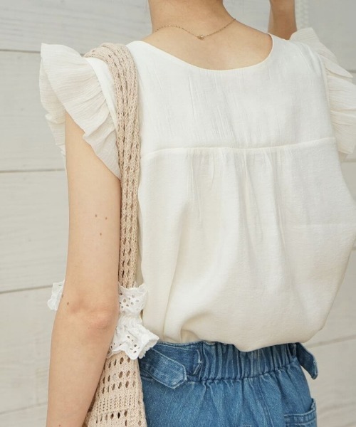ブラウス シャツ レーシーブロッサムトップ レディース flower（ファッション） ブラウス シャツ レーシーブロッサム