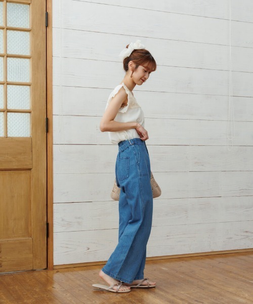 flower（フラワー）の「レーシーブロッサムトップ（シャツ/ブラウス・レディース・ブラック/アイボリー・FREE）」の8枚目の写真