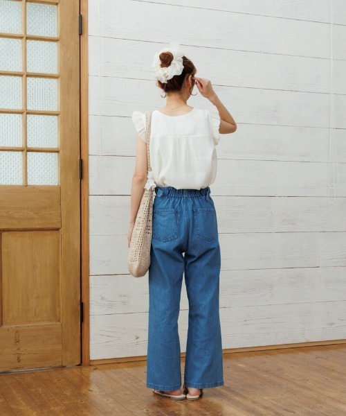 flower（フラワー）の「レーシーブロッサムトップ（シャツ/ブラウス・レディース・ブラック/アイボリー・FREE）」の9枚目の写真