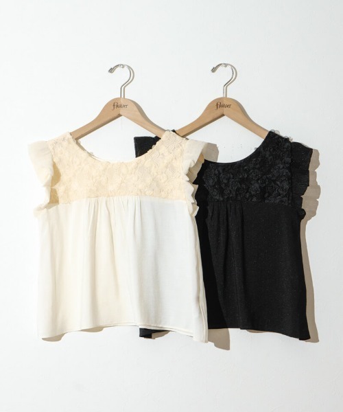 flower（フラワー）の「レーシーブロッサムトップ（シャツ/ブラウス・レディース・ブラック/アイボリー・FREE）」の21枚目の写真