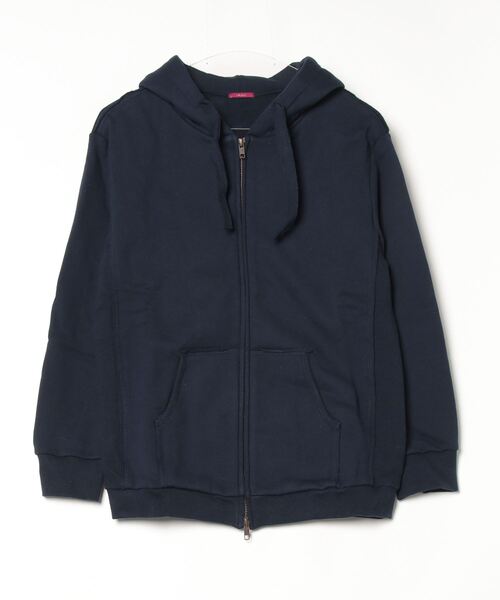 mikomori(ミコモリ)の「FRONT ZIP PARKA(パーカー・レディース・ネイビー/グレー・FREE)」の12枚目の写真