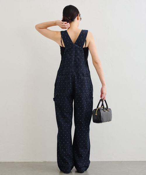 U by SPICK&SPAN（ユーバイスピックアンドスパン）の「ドットデニムオーバーオール（サロペット/オーバーオール・レディース・ネイビー/ブルー・36/38）」の16枚目の写真