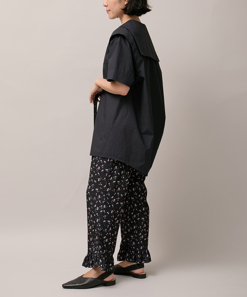 Bonum(ボナム)の「タイプライター セーラーカラーシャツ(シャツ/ブラウス・レディース・ネイビー・FREE)」の6枚目の写真