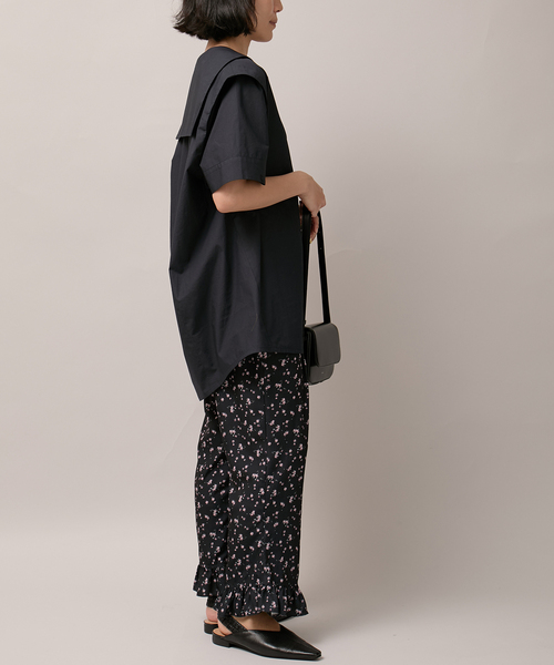 Bonum(ボナム)の「タイプライター セーラーカラーシャツ(シャツ/ブラウス・レディース・ネイビー・FREE)」の7枚目の写真