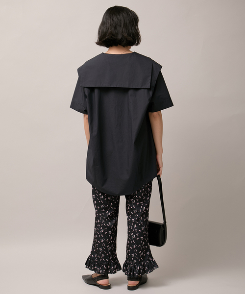 Bonum(ボナム)の「タイプライター セーラーカラーシャツ(シャツ/ブラウス・レディース・ネイビー・FREE)」の8枚目の写真