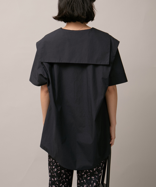 Bonum(ボナム)の「タイプライター セーラーカラーシャツ(シャツ/ブラウス・レディース・ネイビー・FREE)」の12枚目の写真