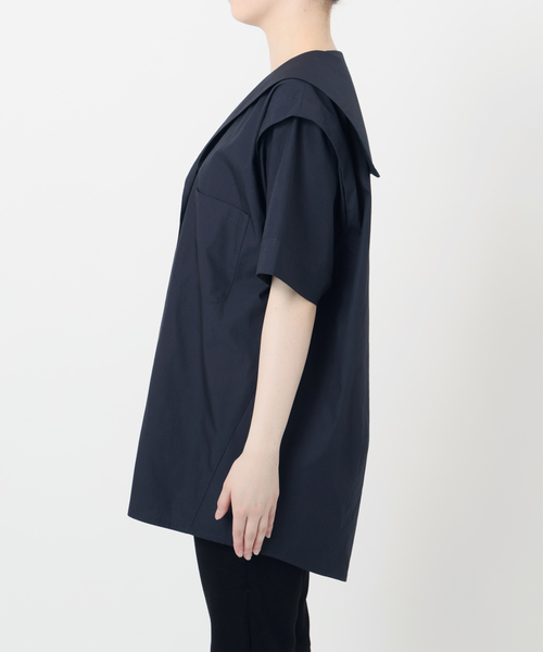 Bonum(ボナム)の「タイプライター セーラーカラーシャツ(シャツ/ブラウス・レディース・ネイビー・FREE)」の15枚目の写真