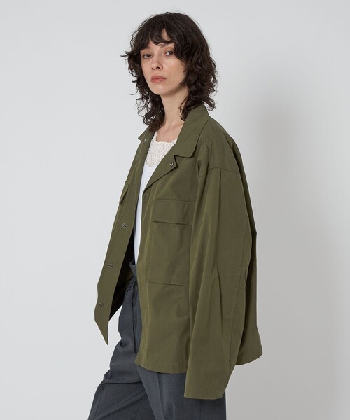 ブラウス シャツ 「ASTRAET」ミリタリーシャツ UNISEX レディース メンズ ASTRAET＞ミリタリーシャツ UNISEX（シャツ/ブラウス）｜ASTRAET