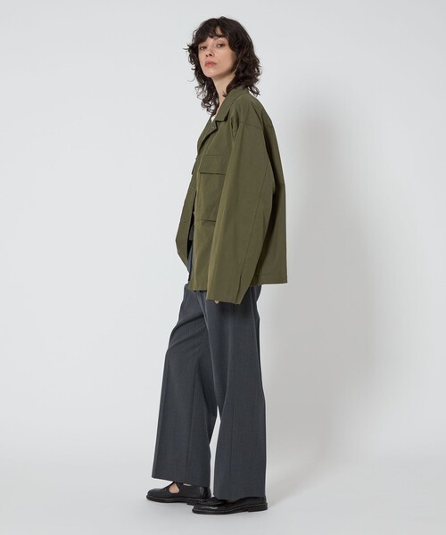 ブラウス シャツ 「ASTRAET」ミリタリーシャツ UNISEX レディース メンズ セール】ミリタリー風ブラウス（シャツ/ブラウス）｜axes femme