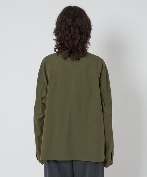 ブラウス シャツ 「ASTRAET」ミリタリーシャツ UNISEX レディース メンズ セール】ミリタリー風ブラウス（シャツ/ブラウス）｜axes femme