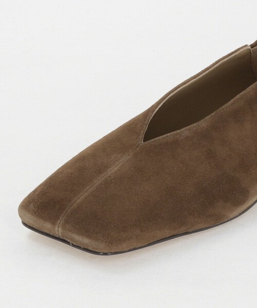 セール】オブリークスクエアトゥフラット15↓↑（パンプス）｜ODETTE E