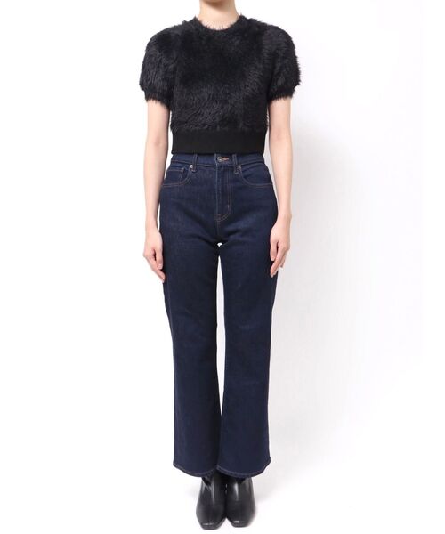 MERCURYDUO(マーキュリーデュオ)の「ファーライクシャギークロップドパフニット(ニット/セーター・レディース・その他1/アイボリー/ブラック・FREE)」の17枚目の写真