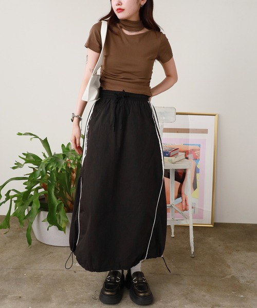 ROOPTOKYO(ループトウキョウ)の「サイドライン バルーンスカート(スカート・レディース・ホワイト/ブラック/ブルー・FREE)」の21枚目の写真