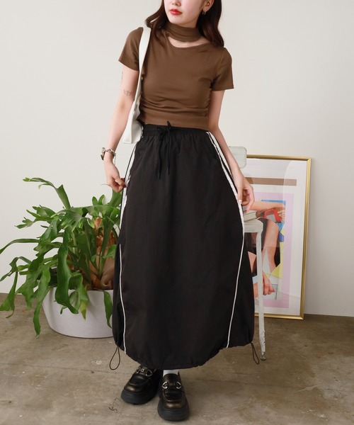 ROOPTOKYO(ループトウキョウ)の「サイドライン バルーンスカート(スカート・レディース・ホワイト/ブラック/ブルー・FREE)」の22枚目の写真