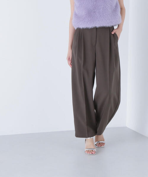 NATURAL BEAUTY BASIC（ナチュラルビューティーベーシック）の「◇【BLANC】ツイルタックバレルパンツ（その他パンツ・レディース・キャメル/ダークカーキ・SMALL/MEDIUM）」の13枚目の写真